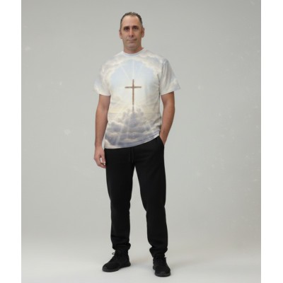 T-Shirt Nuage avec Croix | Une Parole d'Amour