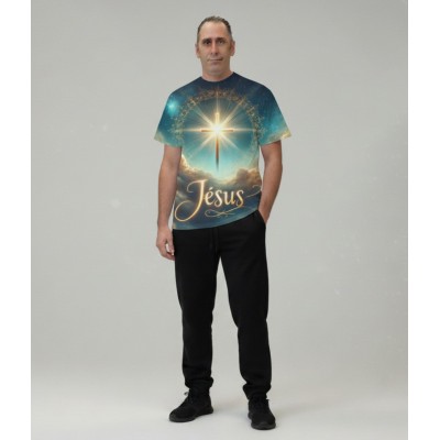 T-Shirt Jésus et Croix | Une Parole d'Amour