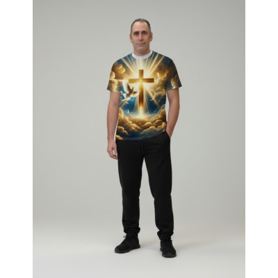 T-Shirt "Colombe et Croix" - Collection Chrétienne | UPA