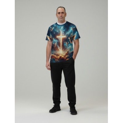 T-Shirt "Anges avec Croix" - Collection Chrétienne | UPA