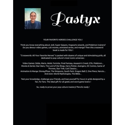 Book: "Crosswords : All Your Favorite Heroes: Movies, Series, Video Games, Manga & More" | Une Parole d'Amour