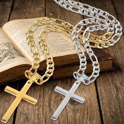 Collier Pendentif Croix Acier Inoxydable | Une Parole d'Amour