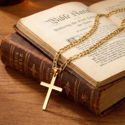 Collier Pendentif Croix Acier Inoxydable | Une Parole d'Amour
