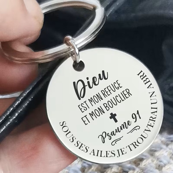 Porte-clés Psaume 91 | Une Parole d'Amour