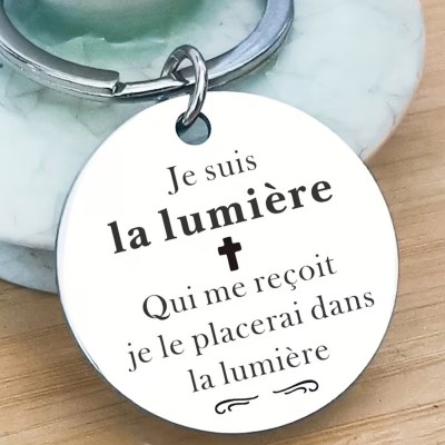 Porte-clés "Je suis la Lumière" | Une Parole d'Amour