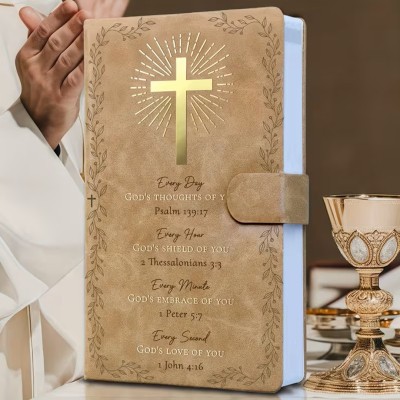 Journal de Prière Chrétien Croix Dorée | Une Parole d'Amour
