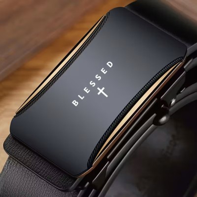 Ceinture Homme Noire BLESSED | Une Parole d'Amour