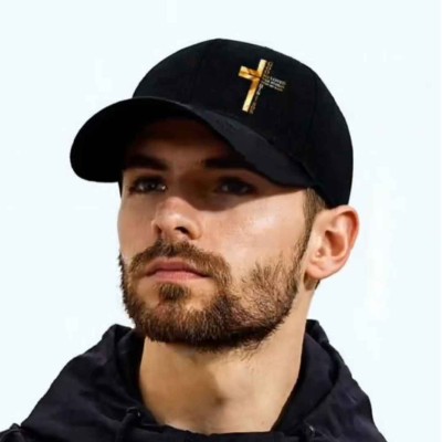 Casquette Noire Jean 3:16 | Une Parole d'Amour