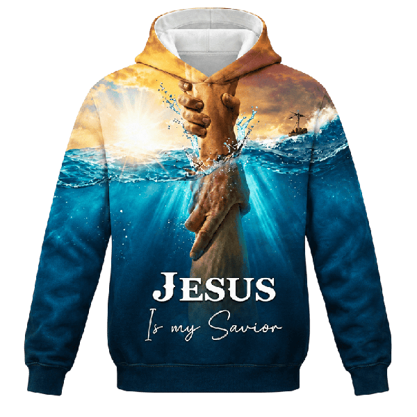 Pull à Capuche « Jesus Is My Savior »