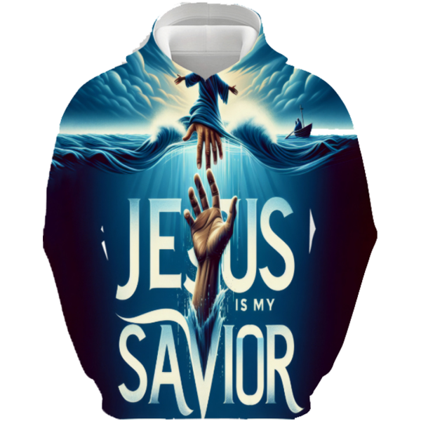 Pull à Capuche « Jesus Is My Savior »