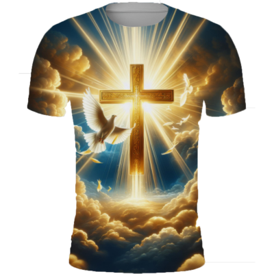 T-Shirt "Colombe et Croix" - Collection Chrétienne | UPA