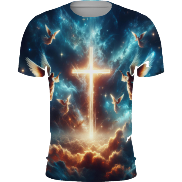 T-Shirt Anges avec Croix | Une Parole d'Amour